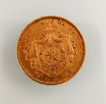 1 piece of 20 Francs gold, Belgium
(worn...