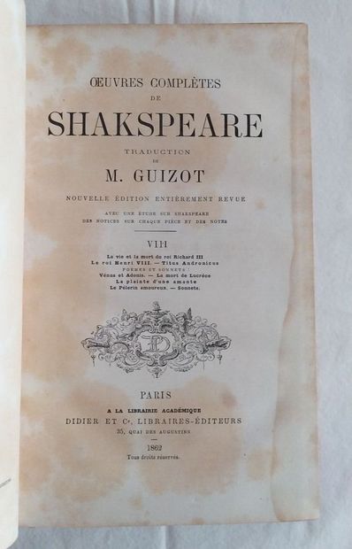 SHAKESPEARE (William), 