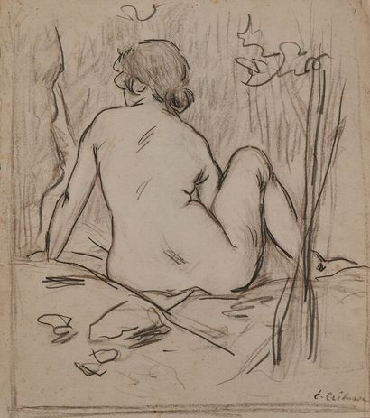 CREBASSA Edouard (1822-1882)
Back nude with...
