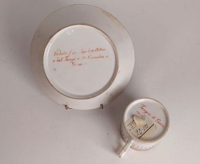 Collection of porcelain cups and saucers...
