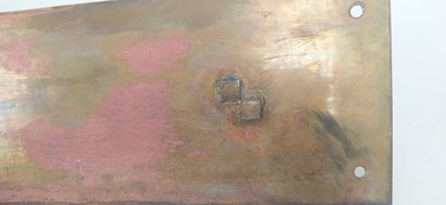 Pair of car lanterns in copper with eagle...