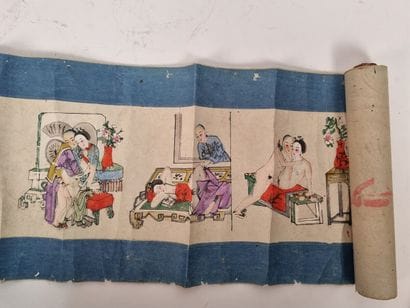 JAPON
Estampe érotique
(usures)
Haut. : 26...