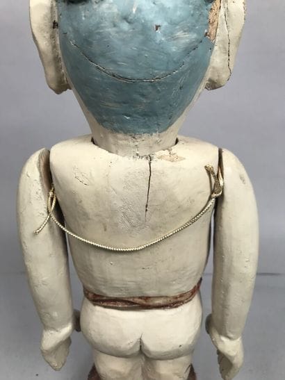 Japon, XXe
Figurine aux bras articulés en...