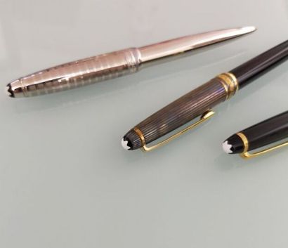 MONT BLANC, set of three pens model Meisterstuck...