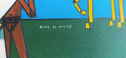 KIM Se Young (1933-2007)
Dressage des chevaux
Acrylique...