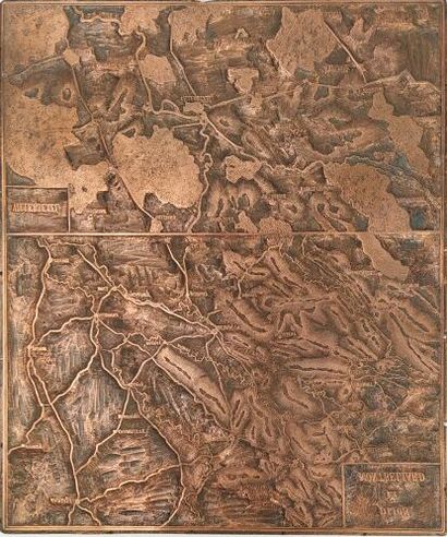Two topographic printing plates
The first...