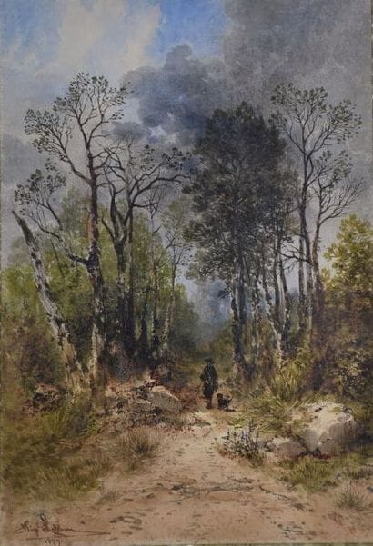 LEBAS Hippolyte (1782-1867)
Stroller in a...