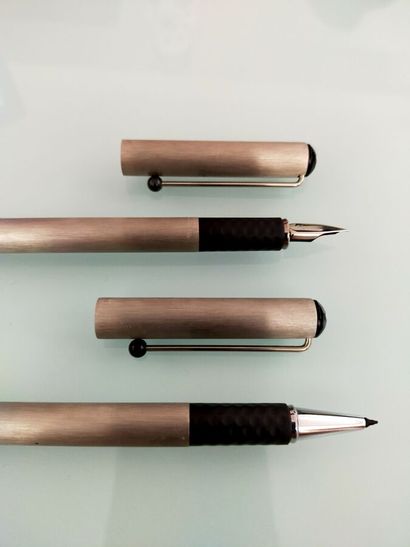 MONT BLANC, fountain pen and felt-tip pen...