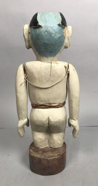 Japon, XXe
Figurine aux bras articulés en...