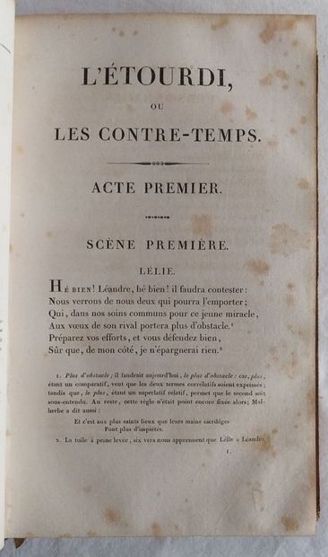MOLIÈRE (né Jean-Baptiste POQUELIN), 