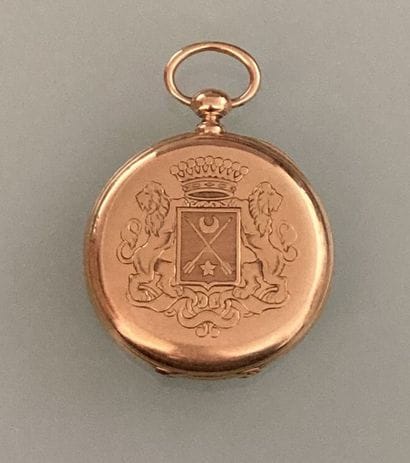 Pocket watch in 18k yellow gold
Gross weight...