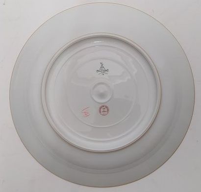 SEVRES
30 white porcelain cake plates with...