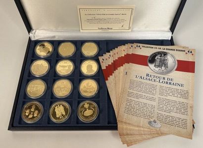 Box of 12 medals, collection 