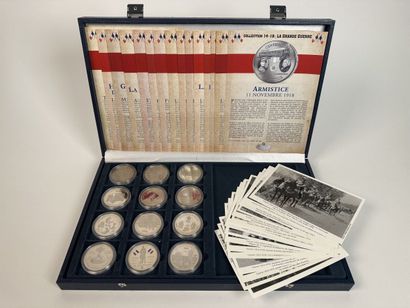 Box of 12 medals, second collection 14-18...