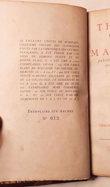 MARIVAUX (Pierre CARLET DE CHAMBLAIN DE),...