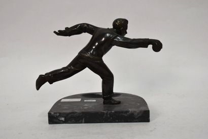 BALL GAMES.
Player of Lyon's bowls.
Sculpture...