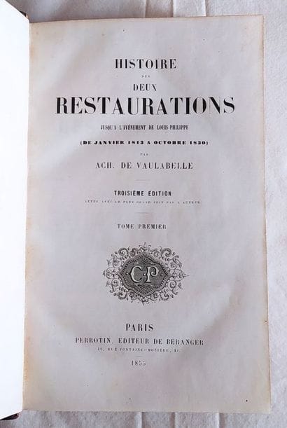 DE VAULABELLE (Achille), 