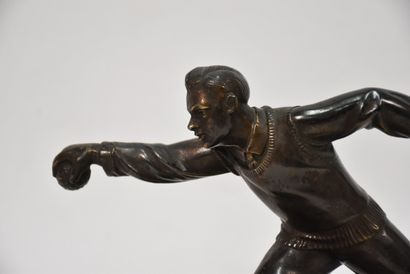 BALL GAMES.
Player of Lyon's bowls.
Sculpture...