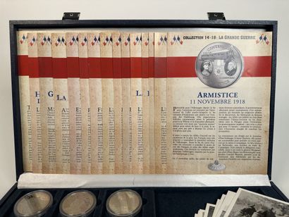 Box of 12 medals, second collection 14-18...