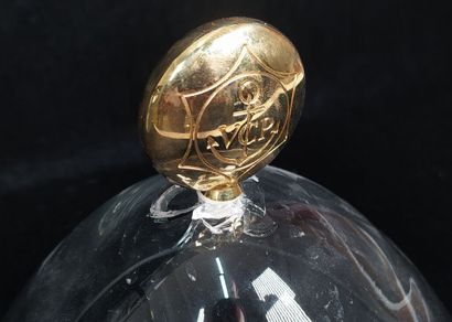 Glass and gilded metal champagne bucket Veuve...