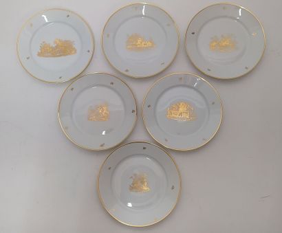 SEVRES
30 white porcelain cake plates with...