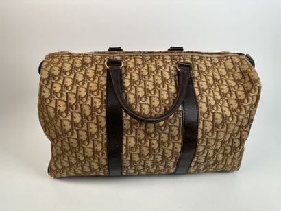 CHRISTIAN DIOR.
Boston bag, signed canvas...