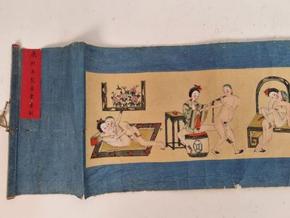 JAPON
Estampe érotique
(usures)
Haut. : 26...