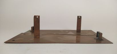 Pair of car lanterns in copper with eagle...