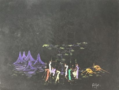 ECOLE DE POTO POTO
ATIPO
Gouache sur papier...