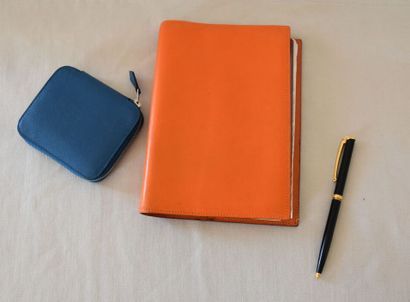 HERMES Paris
 lot including: a small blue...