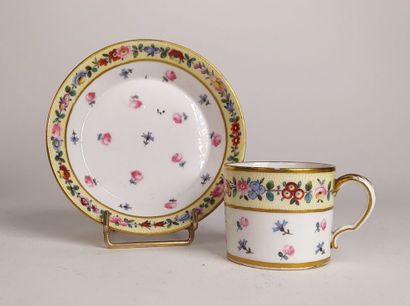 Collection of porcelain cups and saucers...