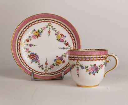 Collection of porcelain cups and saucers...