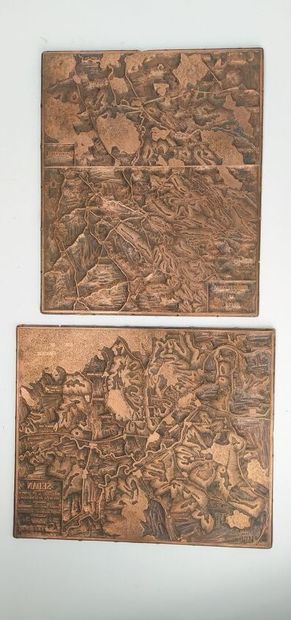 Two topographic printing plates
The first...