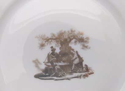 SEVRES
30 white porcelain cake plates with...