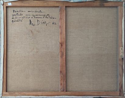 PRO DIAZ (né en 1929)
« Réactions minérales...