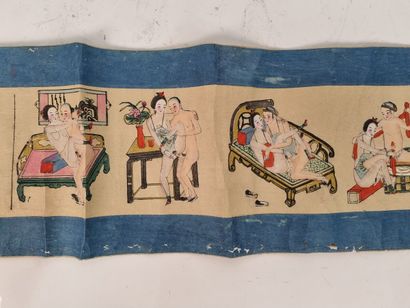 JAPON
Estampe érotique
(usures)
Haut. : 26...