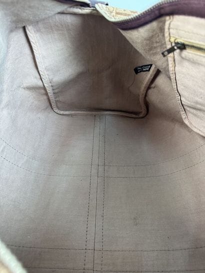 CHRISTIAN DIOR.
Boston bag, signed canvas...