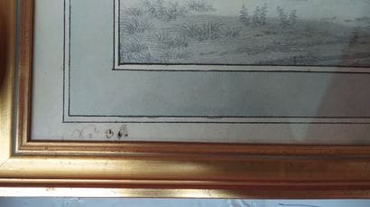 Set of two drawings, one representing a mother...