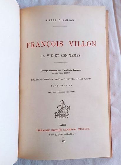 CHAMPION (Pierre). 