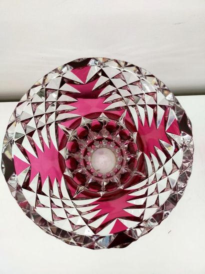 VAL SAINT LAMBERT
Two crystal vases
Height...