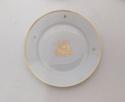 SEVRES
30 white porcelain cake plates with...