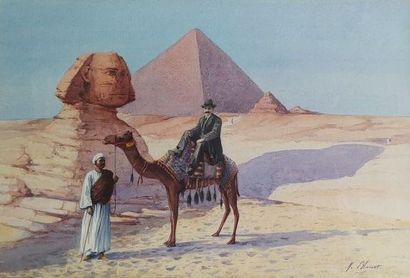 BLAIROT M. 
Expedition to Egypt
Watercolor...
