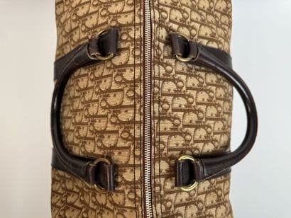 CHRISTIAN DIOR.
Boston bag, signed canvas...