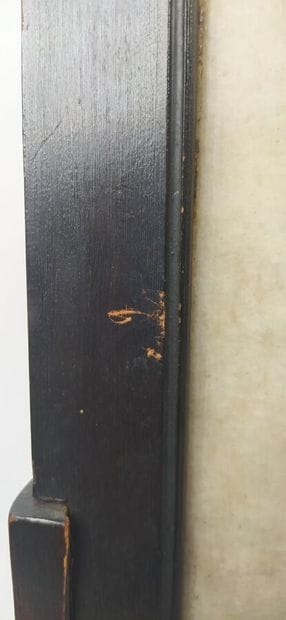 CHINE
Ecran de table en pierre dure représentant...