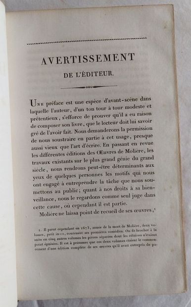 MOLIÈRE (né Jean-Baptiste POQUELIN), 