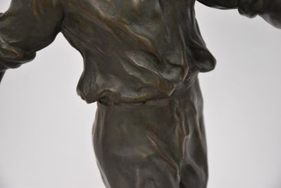 BALL GAMES. 
English bowls player.
Sculpture...