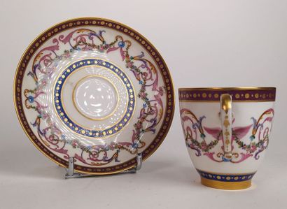 Collection of porcelain cups and saucers...