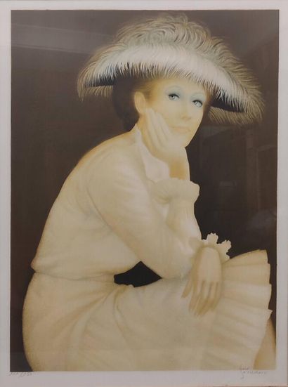 SERADOUR Guy (1922-2007)
Jeune femme au chapeau
Estampe,...