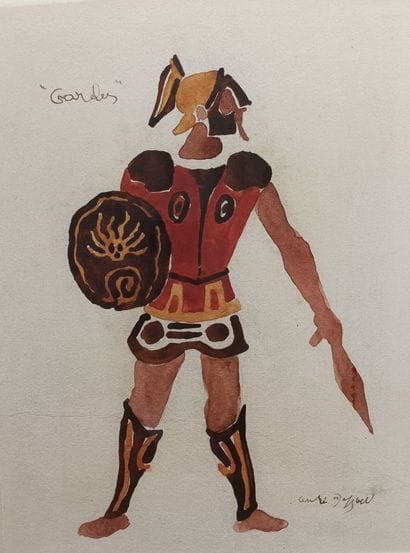 Modern Edolus
Study of a Gladiator
Watercolor,...