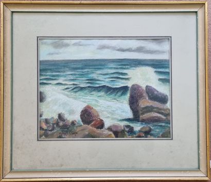 TKATCHENKO Michail (1860-1977) 
Coastline
Pastel...